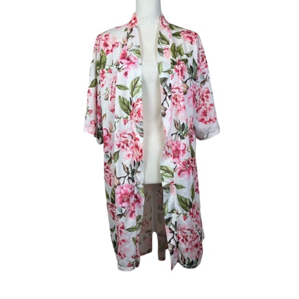 NWOT Show Me Your Mumu Brie Robe Garden of Blooms No Belt Roses Kimono One Size